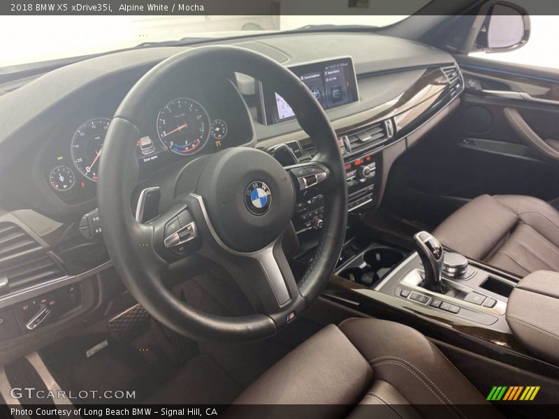 Alpine White / Mocha 2018 BMW X5 xDrive35i