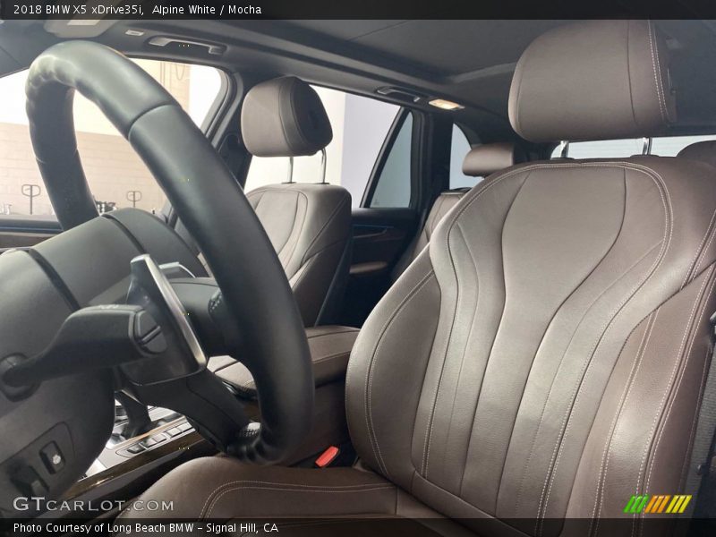Alpine White / Mocha 2018 BMW X5 xDrive35i