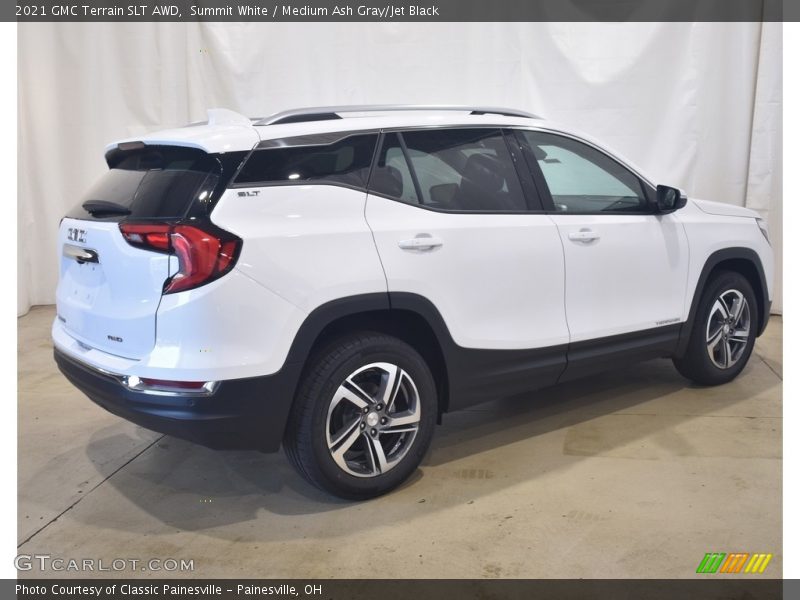 Summit White / Medium Ash Gray/Jet Black 2021 GMC Terrain SLT AWD