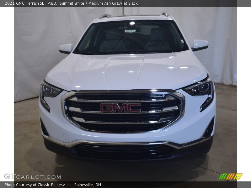 Summit White / Medium Ash Gray/Jet Black 2021 GMC Terrain SLT AWD
