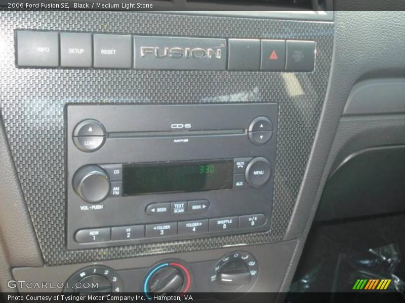 Black / Medium Light Stone 2006 Ford Fusion SE