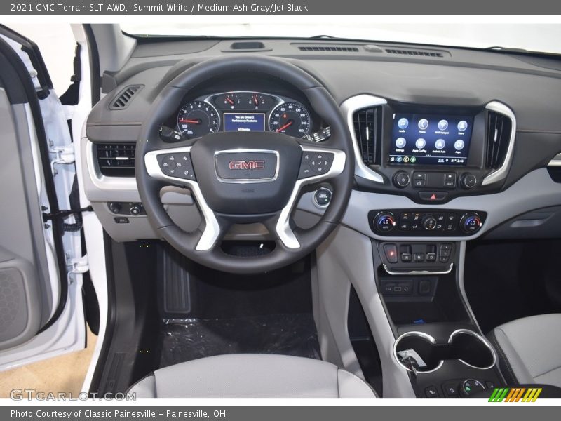 Summit White / Medium Ash Gray/Jet Black 2021 GMC Terrain SLT AWD