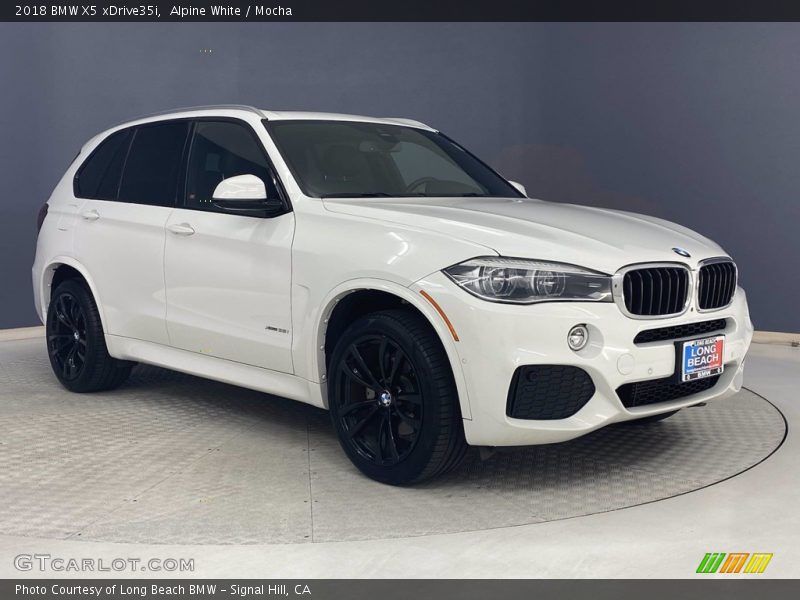 Alpine White / Mocha 2018 BMW X5 xDrive35i