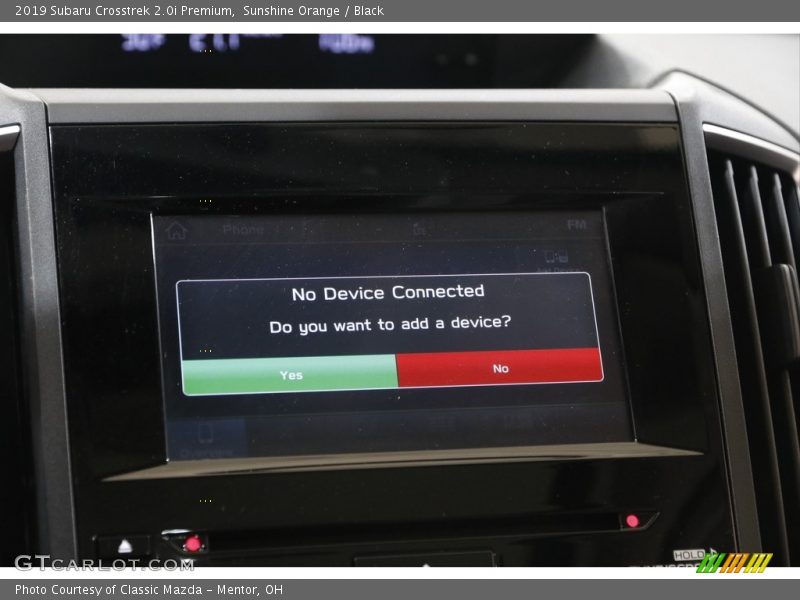 Sunshine Orange / Black 2019 Subaru Crosstrek 2.0i Premium