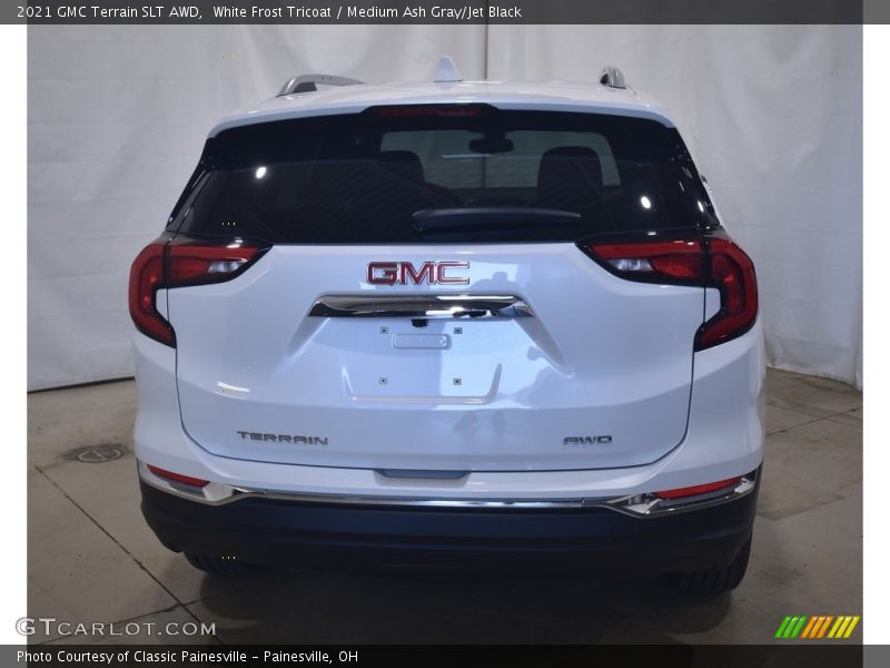 White Frost Tricoat / Medium Ash Gray/Jet Black 2021 GMC Terrain SLT AWD