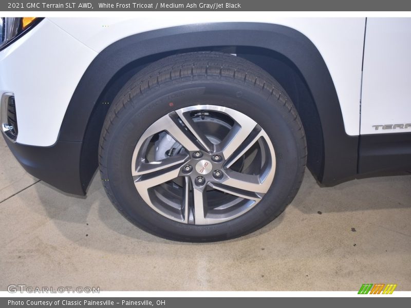 White Frost Tricoat / Medium Ash Gray/Jet Black 2021 GMC Terrain SLT AWD