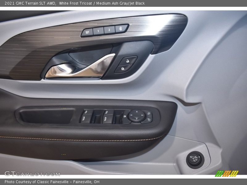 White Frost Tricoat / Medium Ash Gray/Jet Black 2021 GMC Terrain SLT AWD