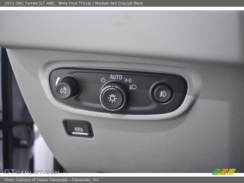 White Frost Tricoat / Medium Ash Gray/Jet Black 2021 GMC Terrain SLT AWD