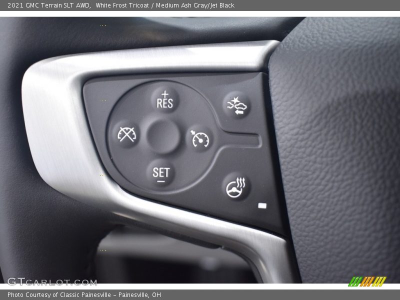 White Frost Tricoat / Medium Ash Gray/Jet Black 2021 GMC Terrain SLT AWD
