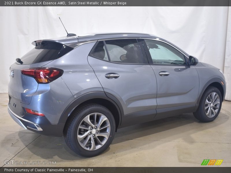Satin Steel Metallic / Whisper Beige 2021 Buick Encore GX Essence AWD