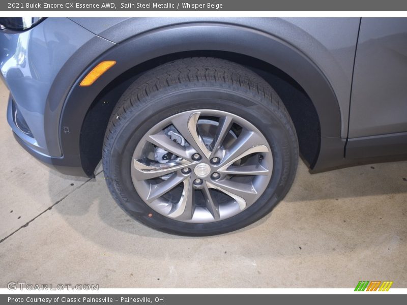 Satin Steel Metallic / Whisper Beige 2021 Buick Encore GX Essence AWD