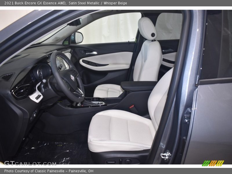 Satin Steel Metallic / Whisper Beige 2021 Buick Encore GX Essence AWD