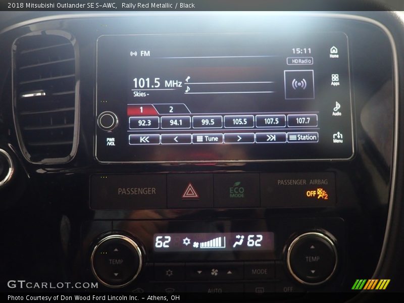 Rally Red Metallic / Black 2018 Mitsubishi Outlander SE S-AWC