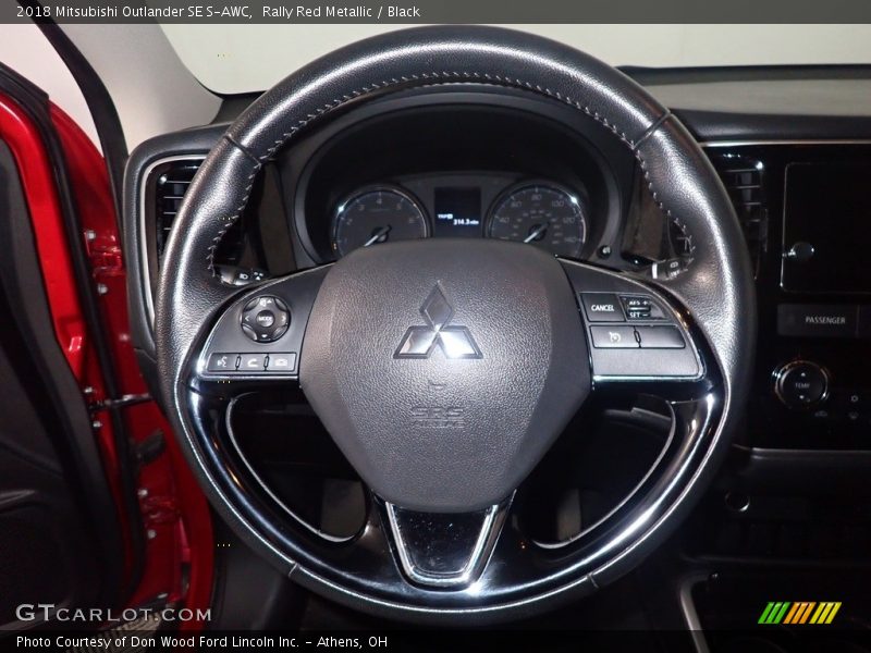 Rally Red Metallic / Black 2018 Mitsubishi Outlander SE S-AWC
