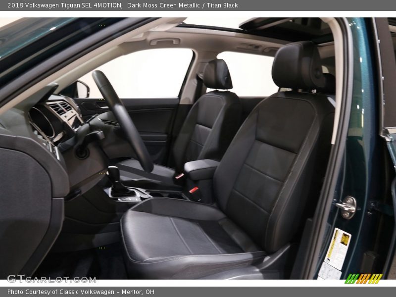 Dark Moss Green Metallic / Titan Black 2018 Volkswagen Tiguan SEL 4MOTION