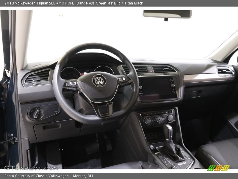 Dark Moss Green Metallic / Titan Black 2018 Volkswagen Tiguan SEL 4MOTION