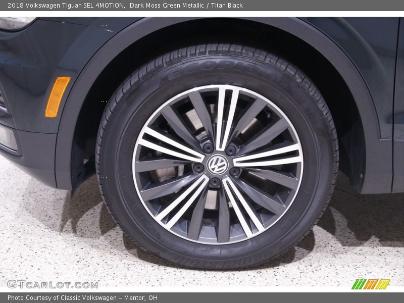 Dark Moss Green Metallic / Titan Black 2018 Volkswagen Tiguan SEL 4MOTION