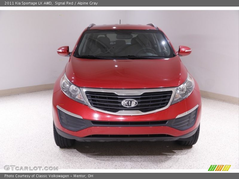 Signal Red / Alpine Gray 2011 Kia Sportage LX AWD