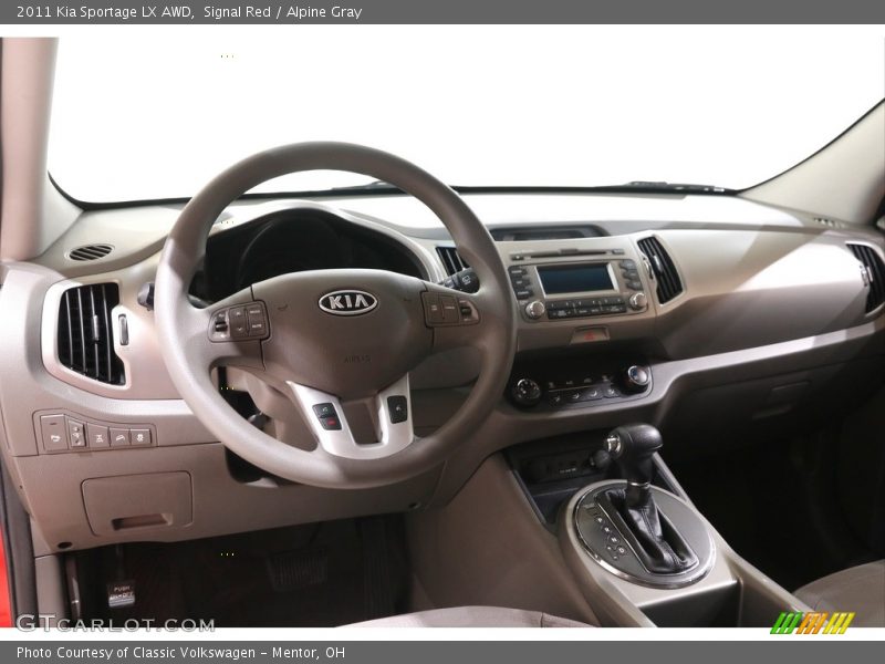 Signal Red / Alpine Gray 2011 Kia Sportage LX AWD