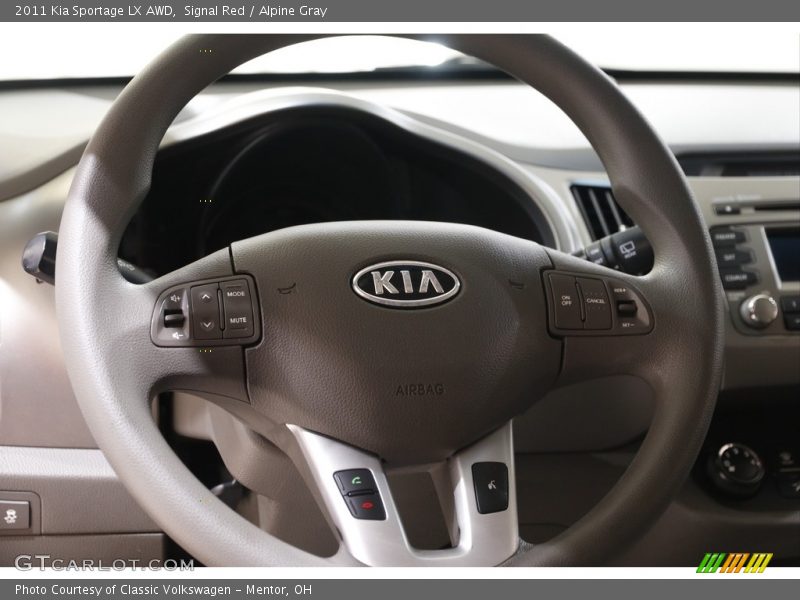 Signal Red / Alpine Gray 2011 Kia Sportage LX AWD