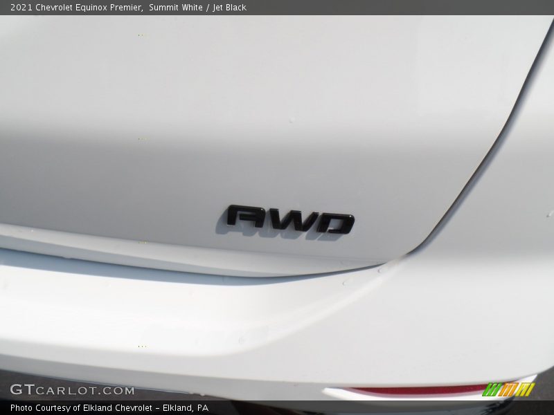 Summit White / Jet Black 2021 Chevrolet Equinox Premier
