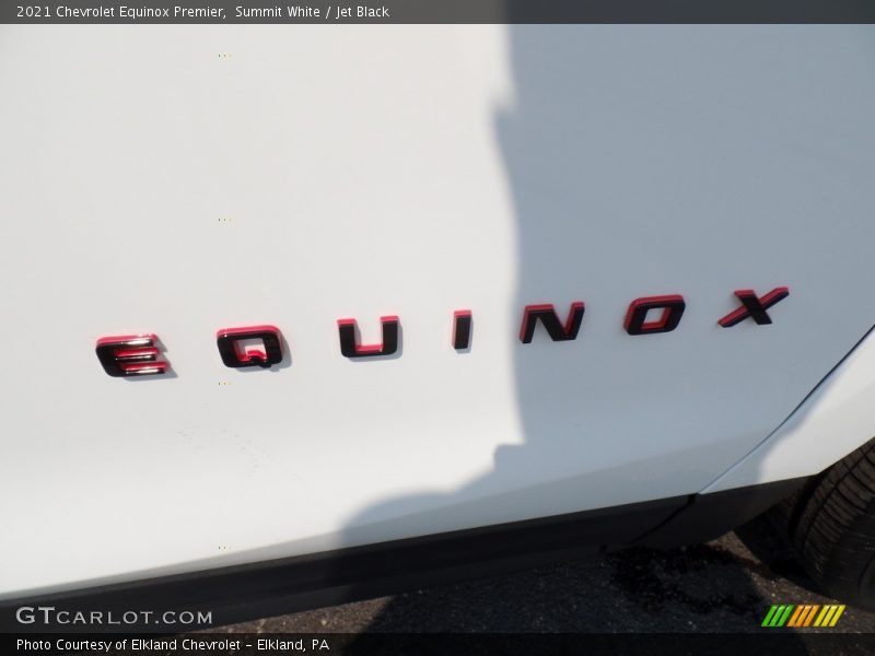 Summit White / Jet Black 2021 Chevrolet Equinox Premier