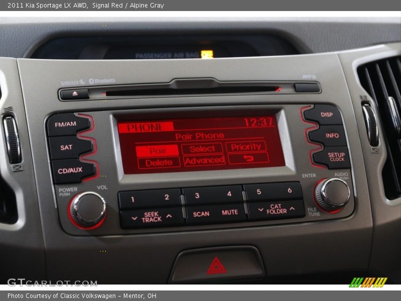 Signal Red / Alpine Gray 2011 Kia Sportage LX AWD