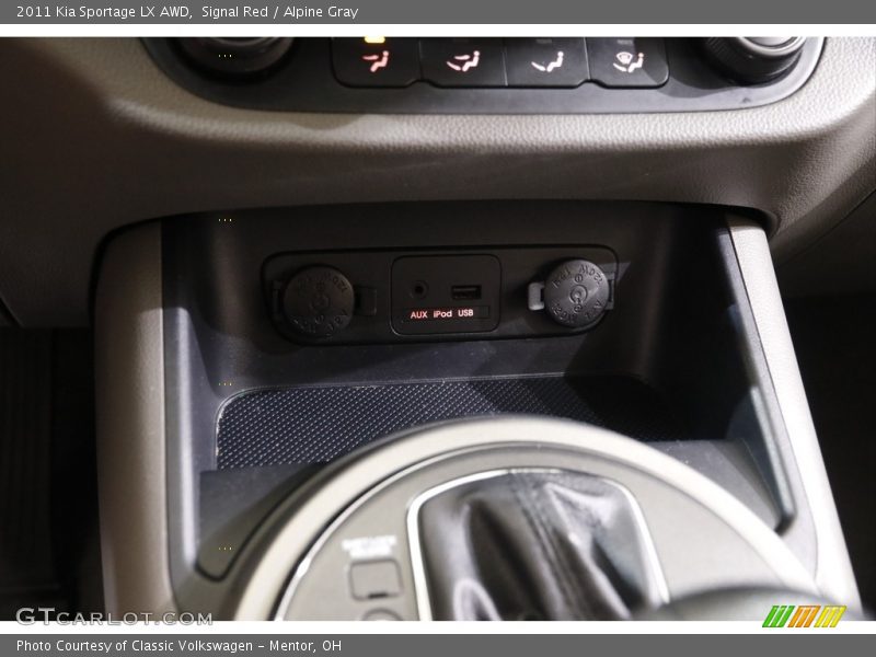 Signal Red / Alpine Gray 2011 Kia Sportage LX AWD