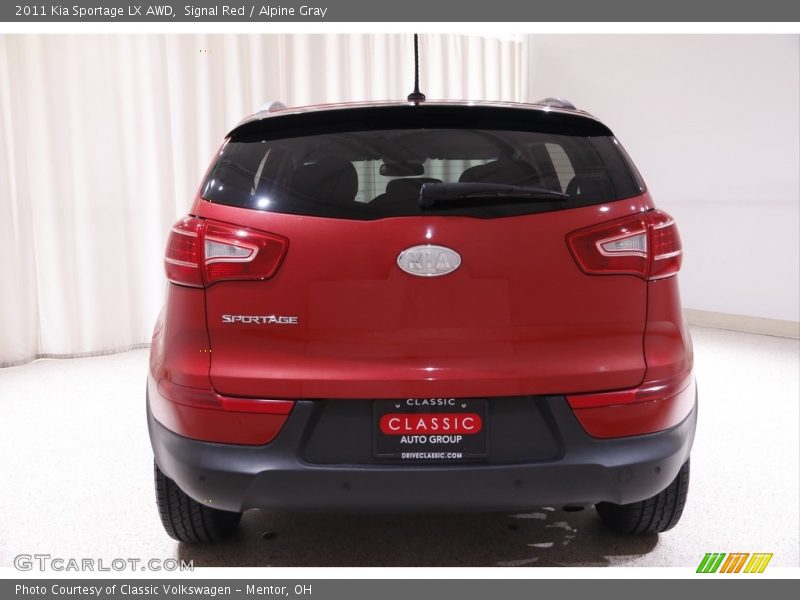 Signal Red / Alpine Gray 2011 Kia Sportage LX AWD