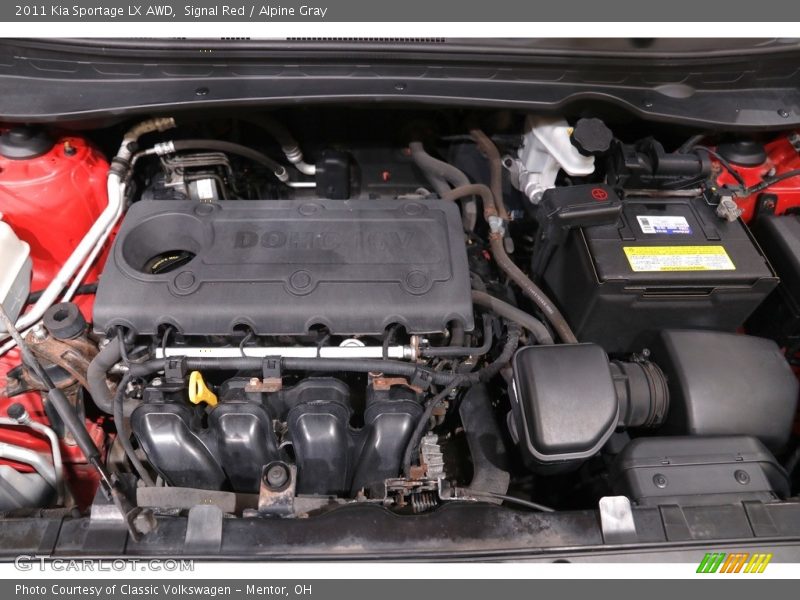 Signal Red / Alpine Gray 2011 Kia Sportage LX AWD