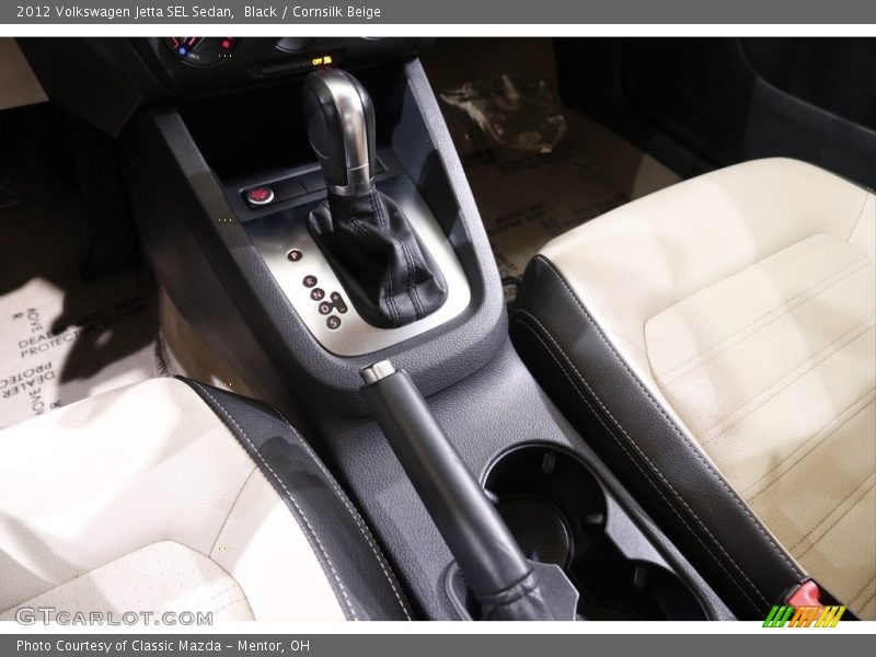 Black / Cornsilk Beige 2012 Volkswagen Jetta SEL Sedan