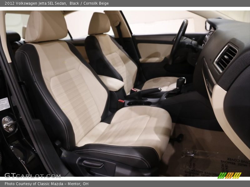 Black / Cornsilk Beige 2012 Volkswagen Jetta SEL Sedan