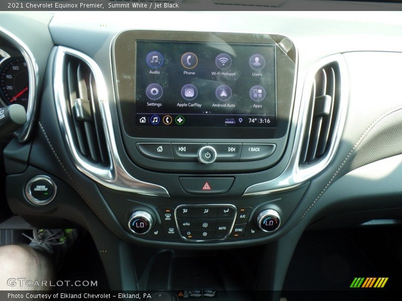 Summit White / Jet Black 2021 Chevrolet Equinox Premier
