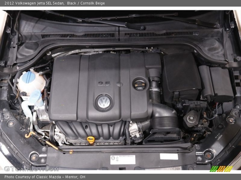 Black / Cornsilk Beige 2012 Volkswagen Jetta SEL Sedan