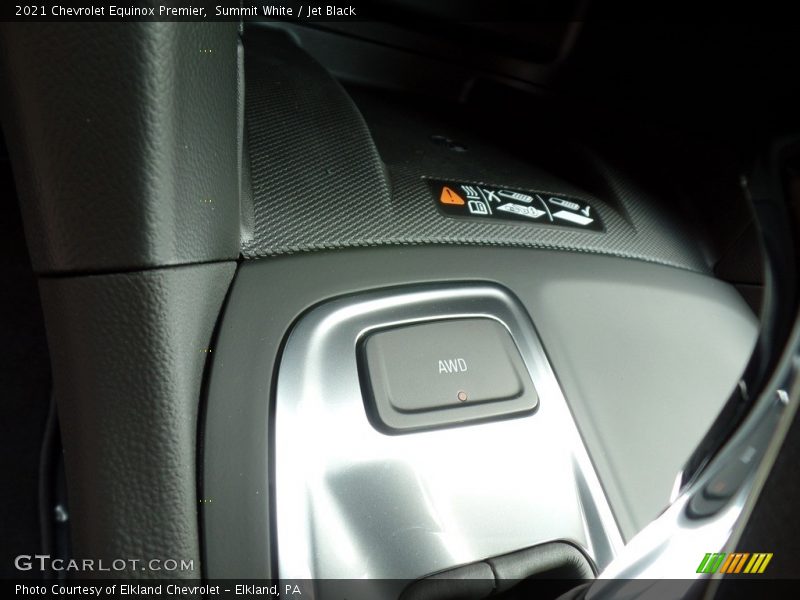 Summit White / Jet Black 2021 Chevrolet Equinox Premier
