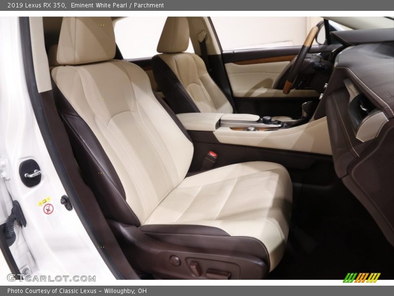 Front Seat of 2019 RX 350