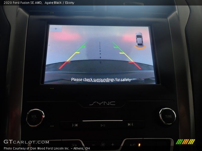 Agate Black / Ebony 2020 Ford Fusion SE AWD