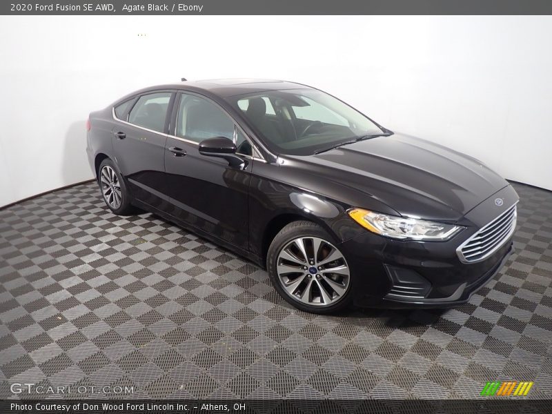 Agate Black / Ebony 2020 Ford Fusion SE AWD