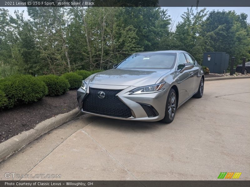 Atomic Silver / Black 2021 Lexus ES 350 F Sport