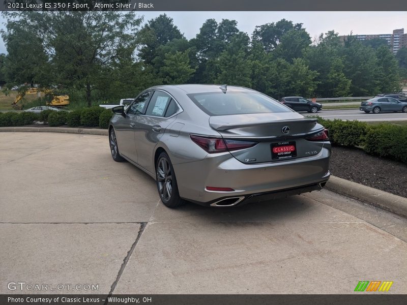 Atomic Silver / Black 2021 Lexus ES 350 F Sport