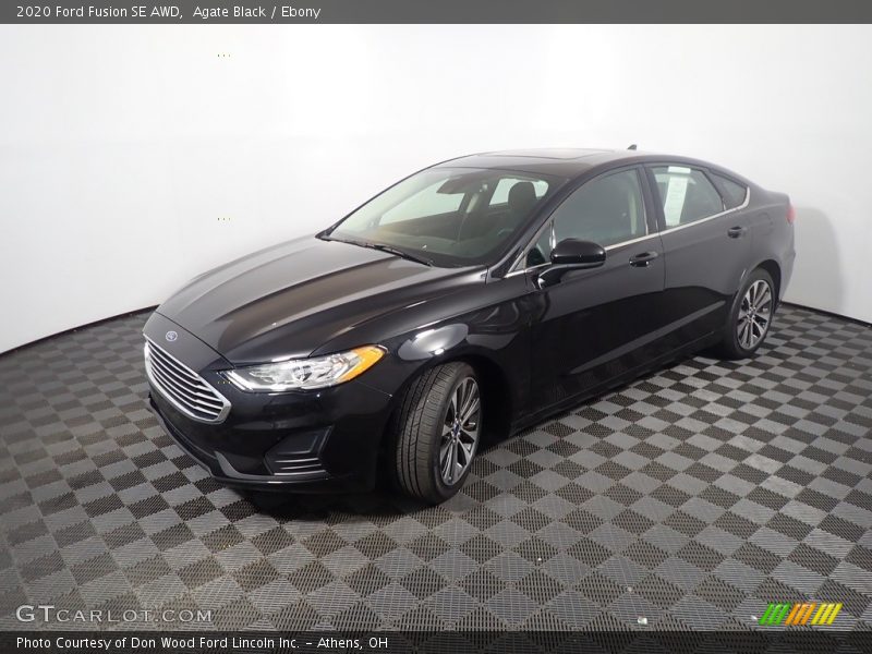 Agate Black / Ebony 2020 Ford Fusion SE AWD