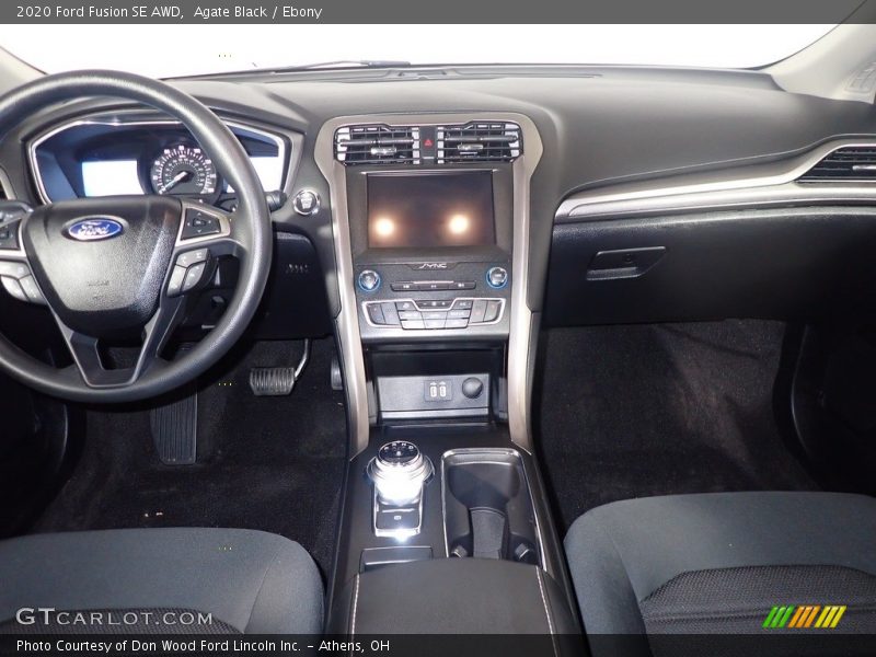 Agate Black / Ebony 2020 Ford Fusion SE AWD
