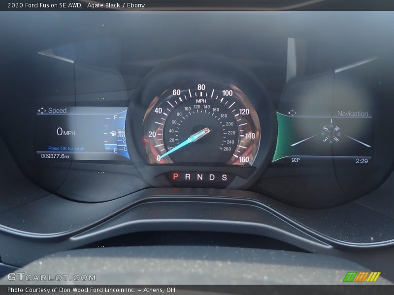 Agate Black / Ebony 2020 Ford Fusion SE AWD
