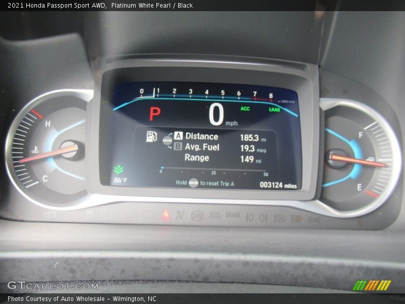 Platinum White Pearl / Black 2021 Honda Passport Sport AWD