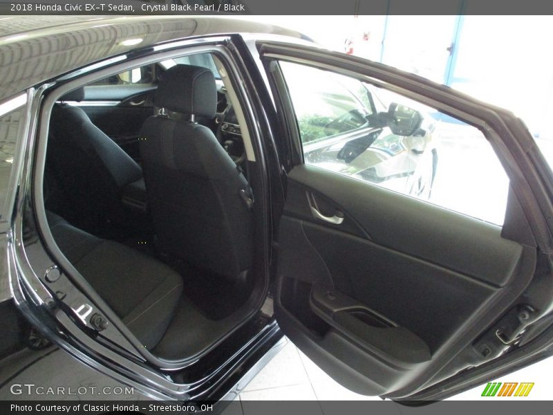 Crystal Black Pearl / Black 2018 Honda Civic EX-T Sedan