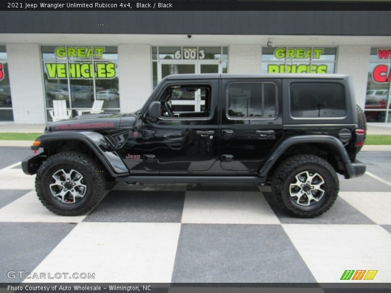 Black / Black 2021 Jeep Wrangler Unlimited Rubicon 4x4