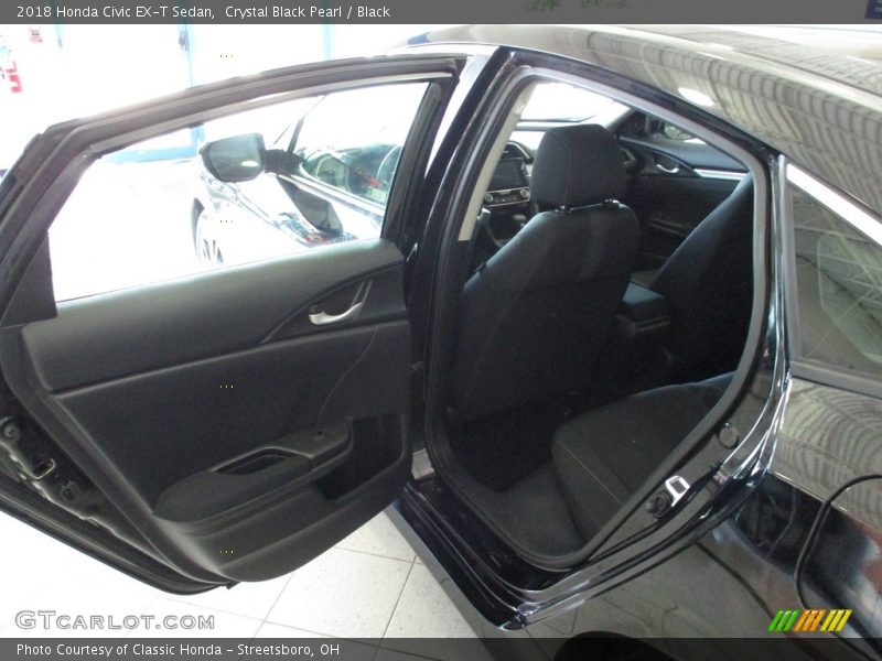 Crystal Black Pearl / Black 2018 Honda Civic EX-T Sedan