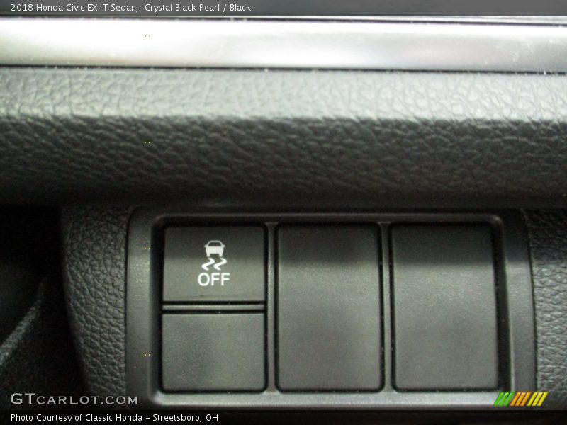 Crystal Black Pearl / Black 2018 Honda Civic EX-T Sedan