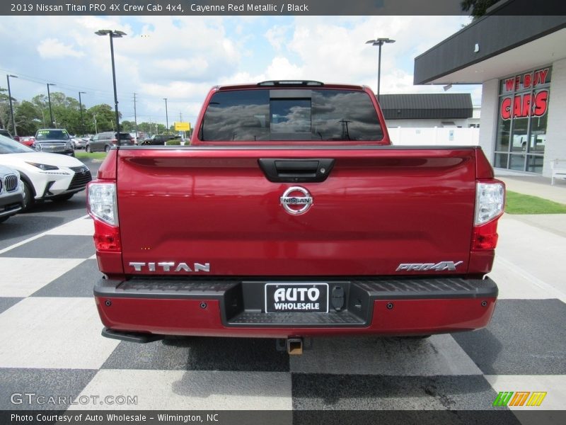 Cayenne Red Metallic / Black 2019 Nissan Titan PRO 4X Crew Cab 4x4