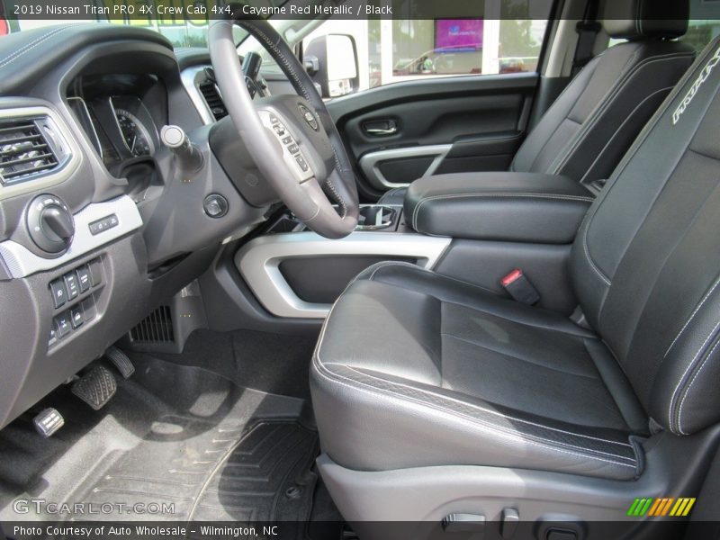 Cayenne Red Metallic / Black 2019 Nissan Titan PRO 4X Crew Cab 4x4